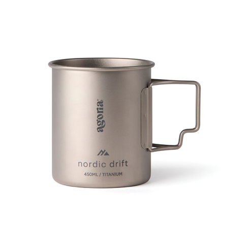 Ультралегка кружка Nordic Drift Trail из титана, 450 мл